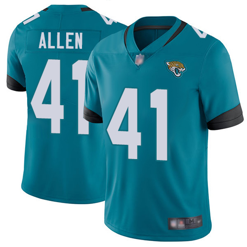 Jacksonville Jaguars #41 Josh Allen Teal Green Alternate Youth Stitched NFL Vapor Untouchable Limited Jersey->youth nfl jersey->Youth Jersey